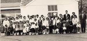 Pastor Barnes & Church Family, Wellington, England 1970